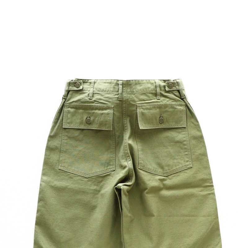 Buzz Rickson's バズリクソンズ TROUSERS MEN'S COTTON SATEEN OLIVE GREEN QM SHADE 107,TYPE I,CLASS SHORTS ベイカーショーツ