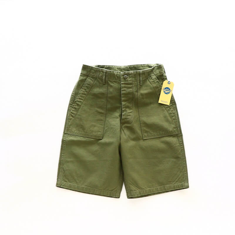 Buzz Rickson's バズリクソンズ TROUSERS MEN'S COTTON SATEEN OLIVE GREEN QM SHADE 107,TYPE I,CLASS SHORTS ベイカーショーツ