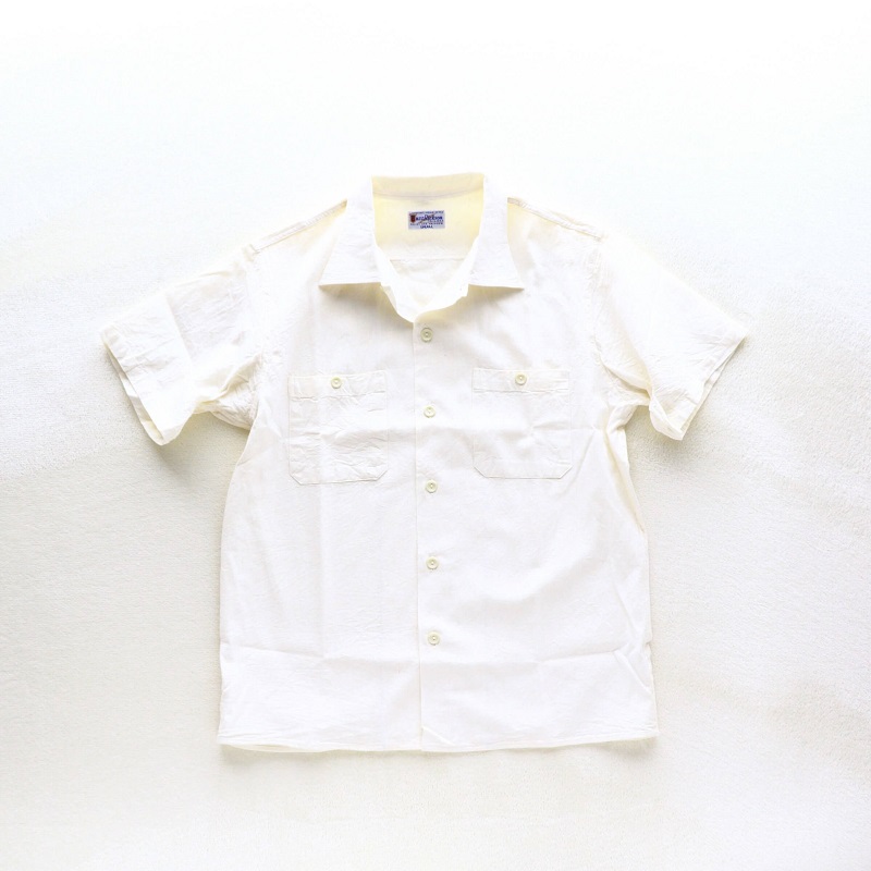 Buzz Rickson's バズリクソンズ WHITE CHAMBRAY OPEN SHIRT シャンブレーオープンカラーシャツ ホワイト