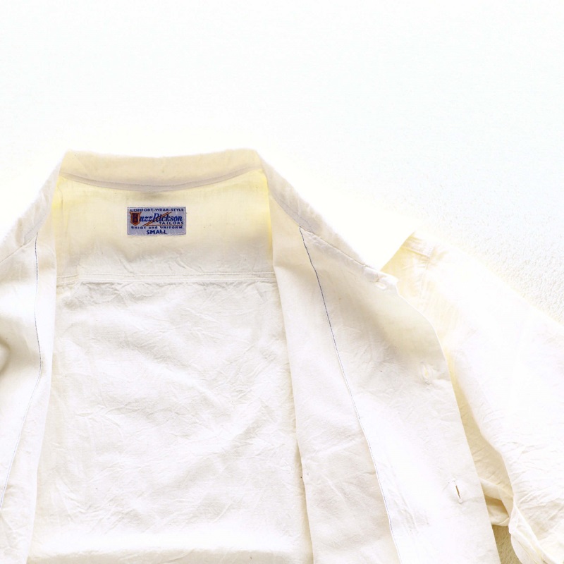 Buzz Rickson's バズリクソンズ WHITE CHAMBRAY OPEN SHIRT シャンブレーオープンカラーシャツ ホワイト