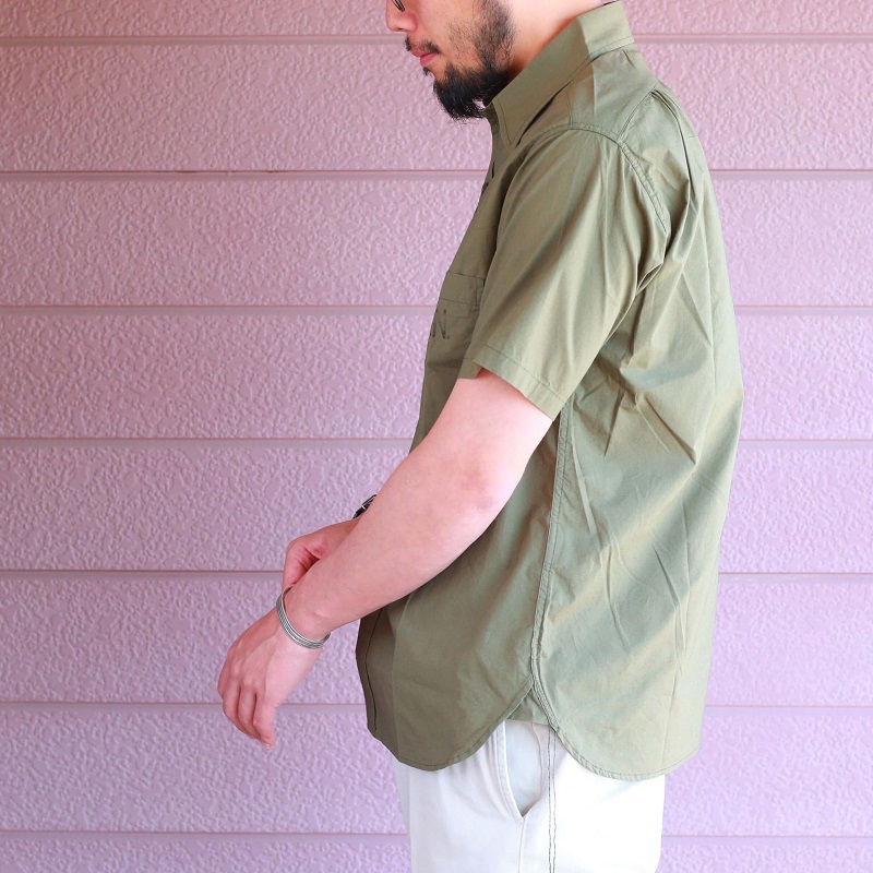 Buzz Rickson's バズリクソンズ UTILITY S/S SHIRTS N-3 ユーティリティー半袖シャツ オリーブ