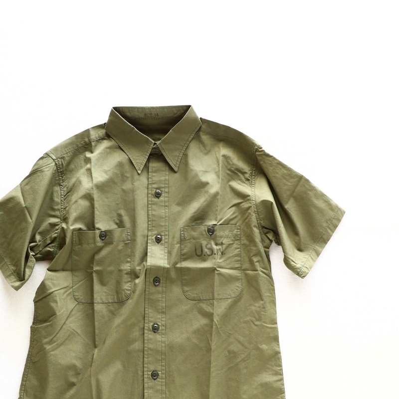 Buzz Rickson's バズリクソンズ UTILITY S/S SHIRTS N-3 ユーティリティー半袖シャツ オリーブ