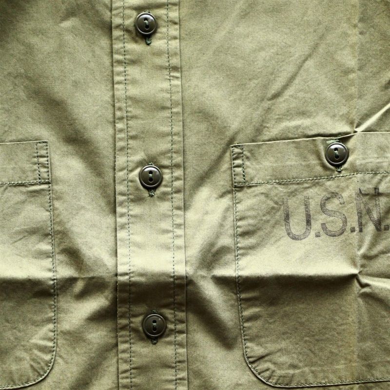 Buzz Rickson's バズリクソンズ UTILITY S/S SHIRTS N-3 ユーティリティー半袖シャツ オリーブ