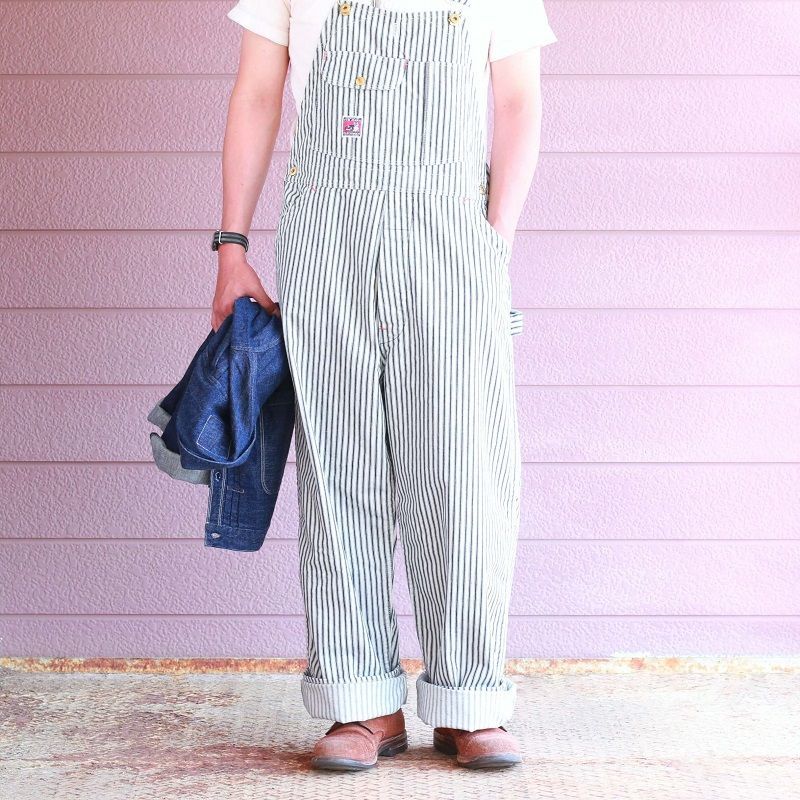 TCB jeans TCBジーンズ Wrecking Crew Pants 10oz White Hickory Stripe レッキングクルーパンツ ホワイトヒッコリーストライプ