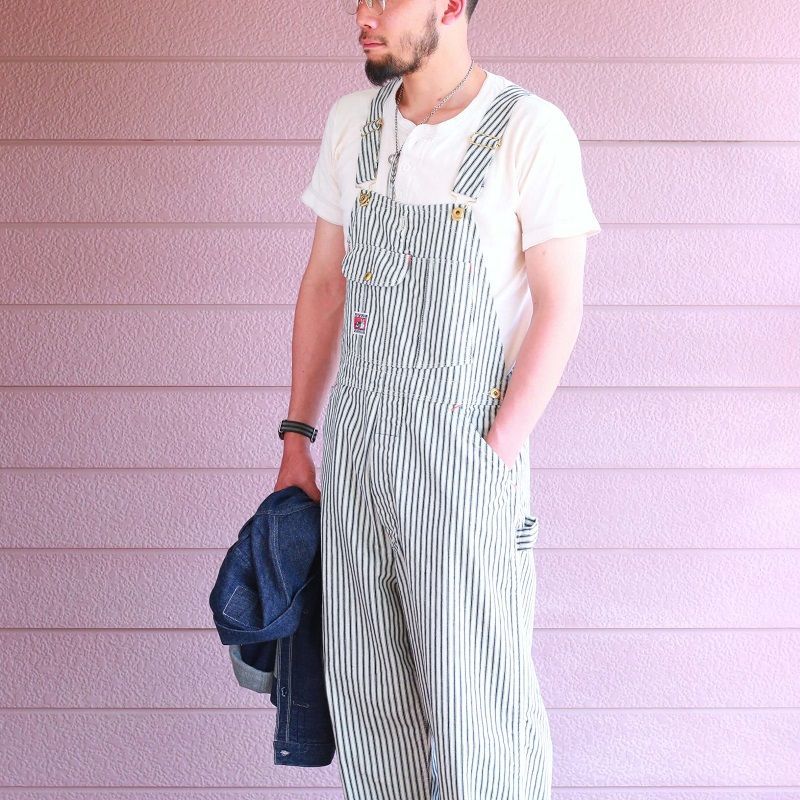 TCB jeans TCBジーンズ Wrecking Crew Pants 10oz White Hickory Stripe レッキングクルーパンツ ホワイトヒッコリーストライプ