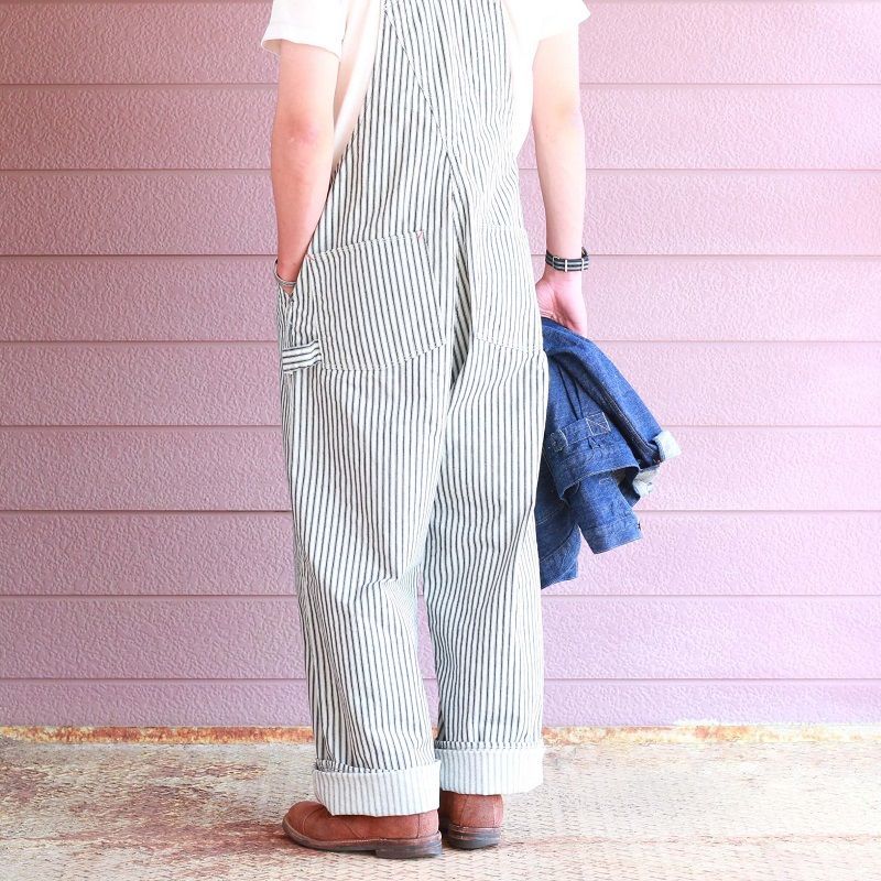 TCB jeans TCBジーンズ Wrecking Crew Pants 10oz White Hickory Stripe レッキングクルーパンツ ホワイトヒッコリーストライプ