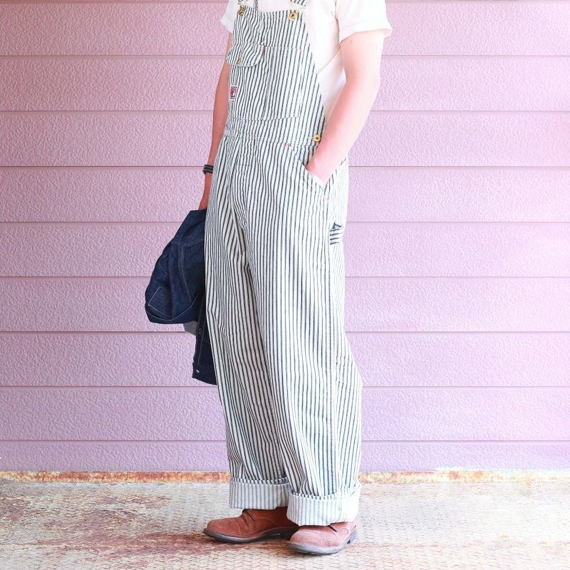 TCB jeans TCBジーンズ Wrecking Crew Pants 10oz White Hickory Stripe レッキングクルーパンツ ホワイトヒッコリーストライプ