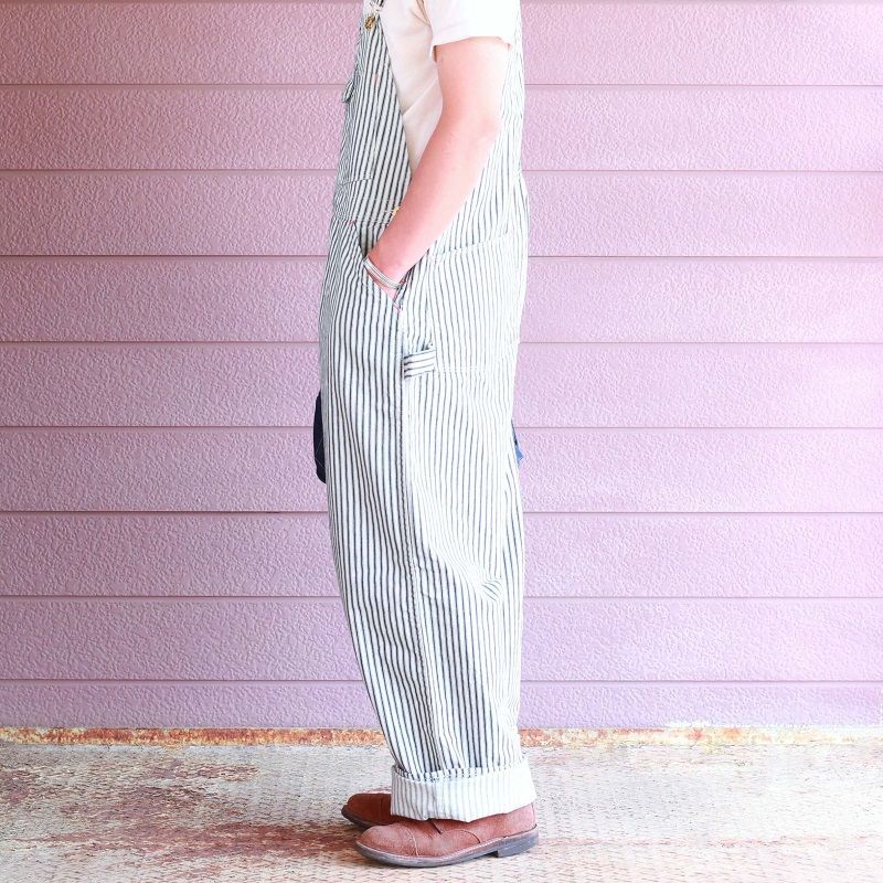 TCB jeans TCBジーンズ Wrecking Crew Pants 10oz White Hickory Stripe レッキングクルーパンツ ホワイトヒッコリーストライプ