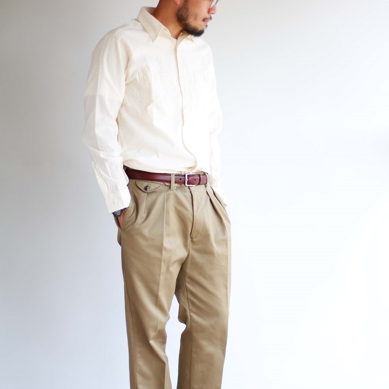 Buzz Rickson's バズリクソンズ WHITE CHAMBRAY WORK SHIRT ホワイトシャンブレー ワークシャツ