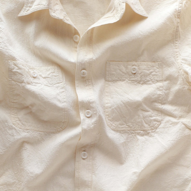 Buzz Rickson's バズリクソンズ WHITE CHAMBRAY WORK SHIRT ホワイトシャンブレー ワークシャツ