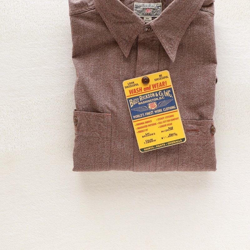 Buzz Rickson's バズリクソンズ COTTON COVERT WORK SHIRT コットンカバート ワークシャツ