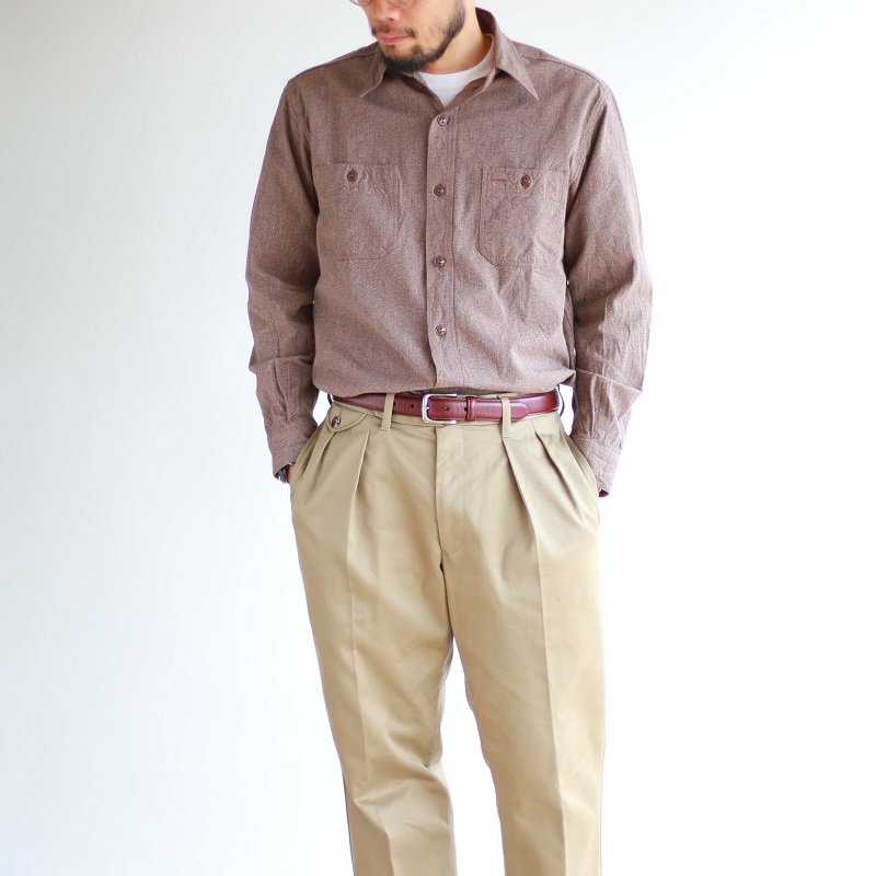 Buzz Rickson's バズリクソンズ COTTON COVERT WORK SHIRT コットンカバート ワークシャツ