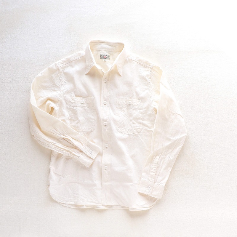 Buzz Rickson's バズリクソンズ WHITE CHAMBRAY WORK SHIRT ホワイトシャンブレー ワークシャツ