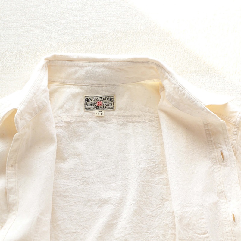 Buzz Rickson's バズリクソンズ WHITE CHAMBRAY WORK SHIRT ホワイトシャンブレー ワークシャツ