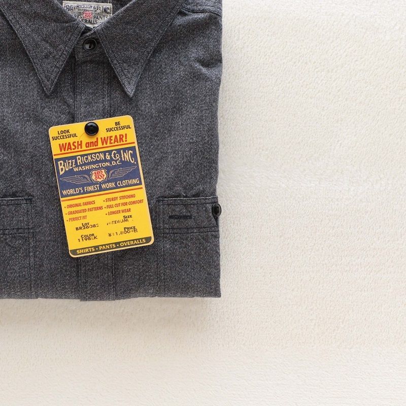 Buzz Rickson's バズリクソンズ COTTON COVERT WORK SHIRT コットンカバート ワークシャツ