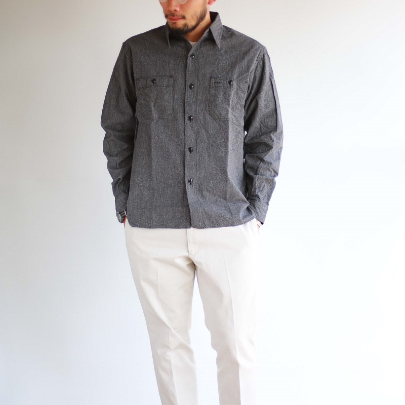 Buzz Rickson's バズリクソンズ COTTON COVERT WORK SHIRT コットンカバート ワークシャツ