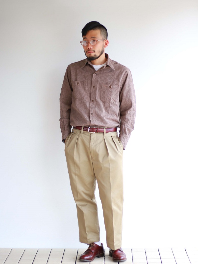 Buzz Rickson's バズリクソンズ COTTON COVERT WORK SHIRT コットンカバート ワークシャツ