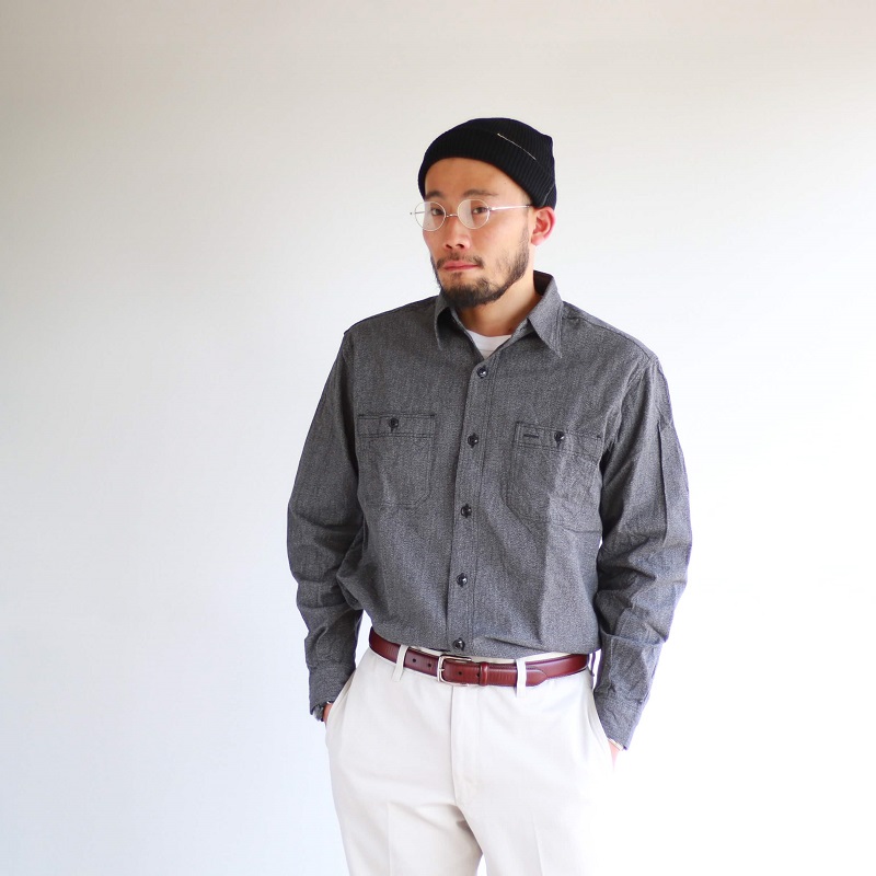 Buzz Rickson's バズリクソンズ COTTON COVERT WORK SHIRT コットンカバート ワークシャツ