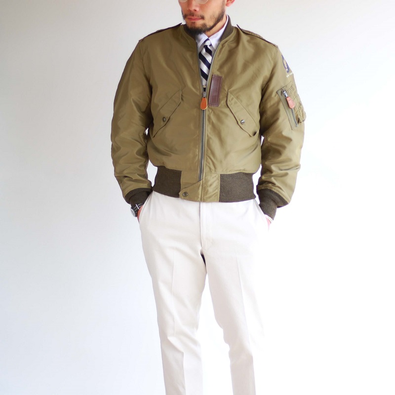 khaki flight jacket