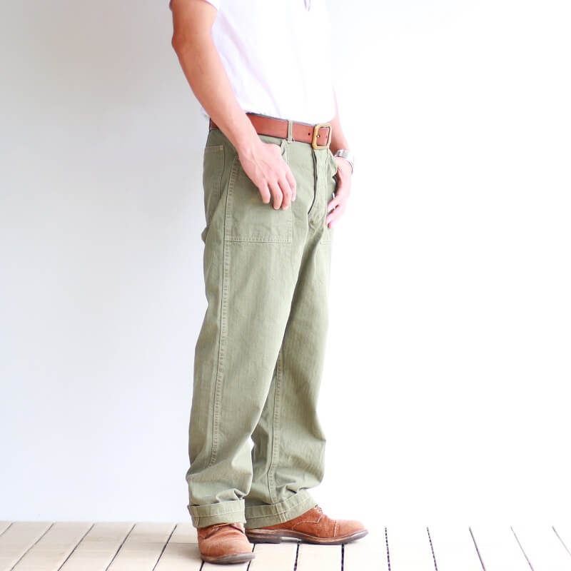 Buzz Rickson's バズリクソンズ HERRINGBONE U.S. MARINE COOP PANTS