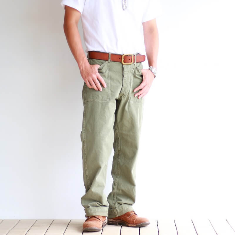 Buzz Rickson's バズリクソンズ HERRINGBONE U.S. MARINE COOP PANTS