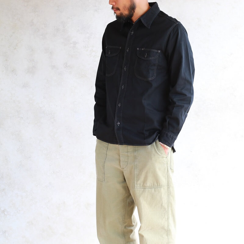 Buzz Rickson's バズリクソンズ HERRINGBONE WORK SHIRT ヘリンボーン ワークシャツ