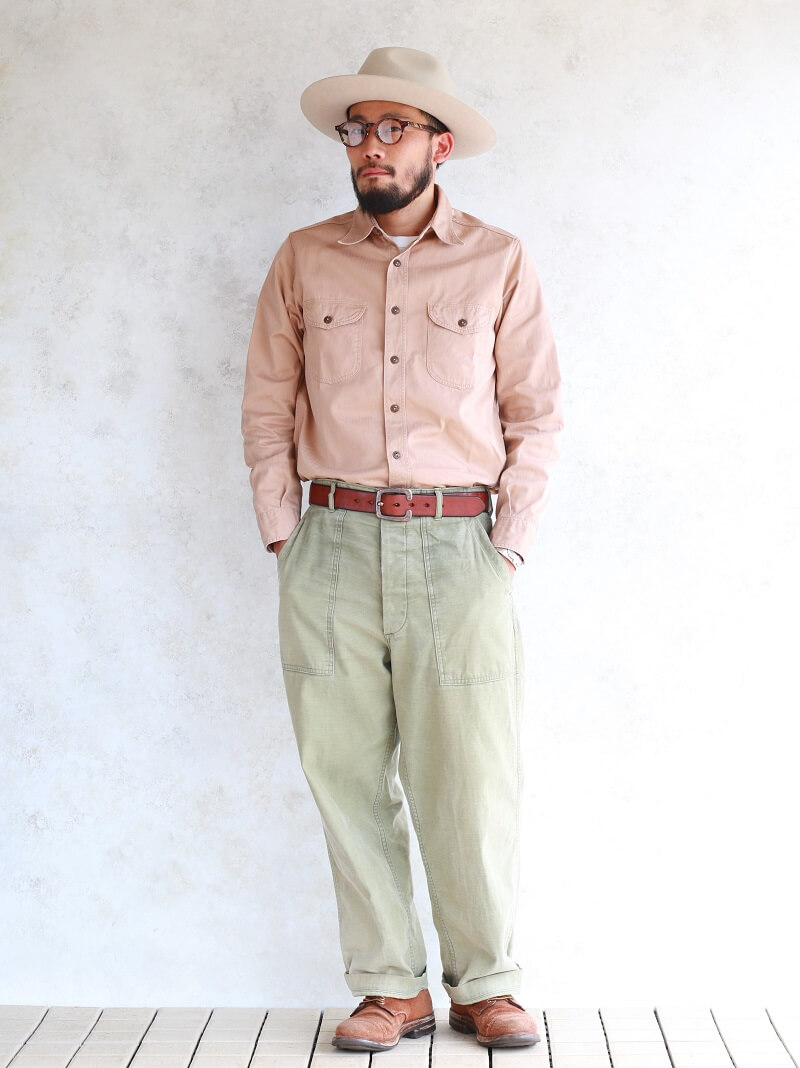 Buzz Rickson's バズリクソンズ HERRINGBONE WORK SHIRT ヘリンボーン ワークシャツ