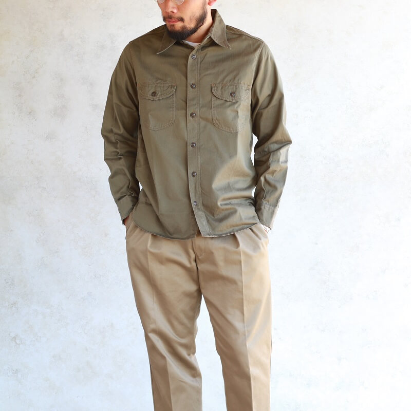 Buzz Rickson's バズリクソンズ HERRINGBONE WORK SHIRT ヘリンボーン ワークシャツ