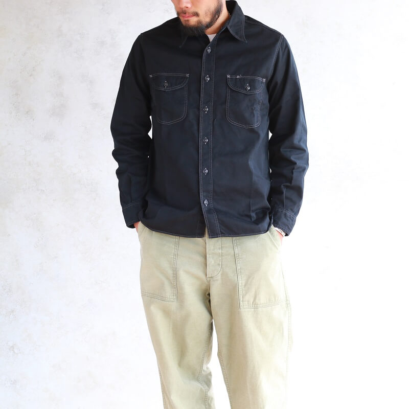 Buzz Rickson's バズリクソンズ HERRINGBONE WORK SHIRT ヘリンボーン ワークシャツ