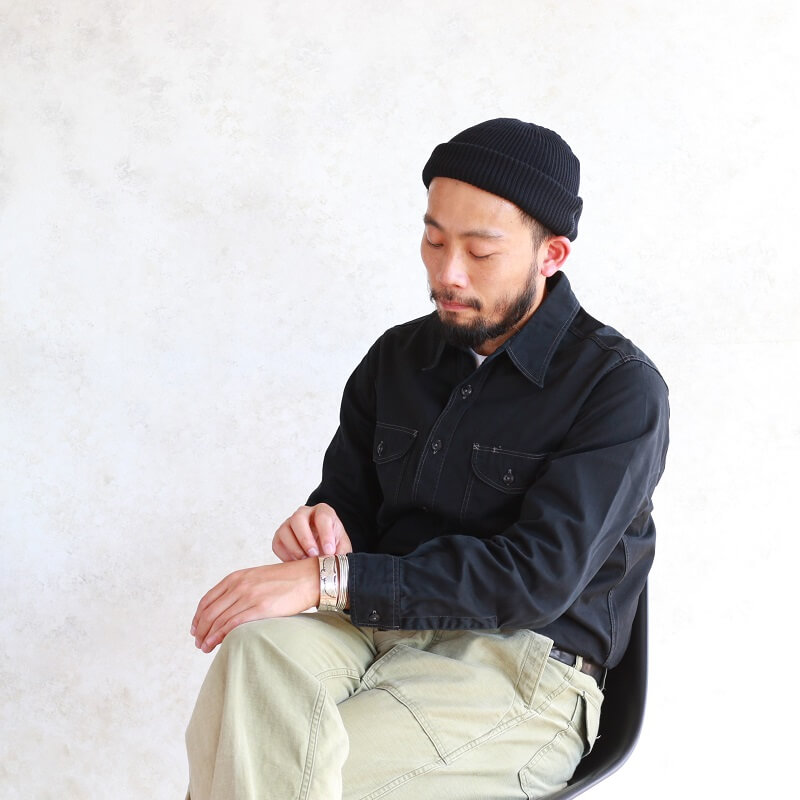 Buzz Rickson's バズリクソンズ HERRINGBONE WORK SHIRT ヘリンボーン ワークシャツ