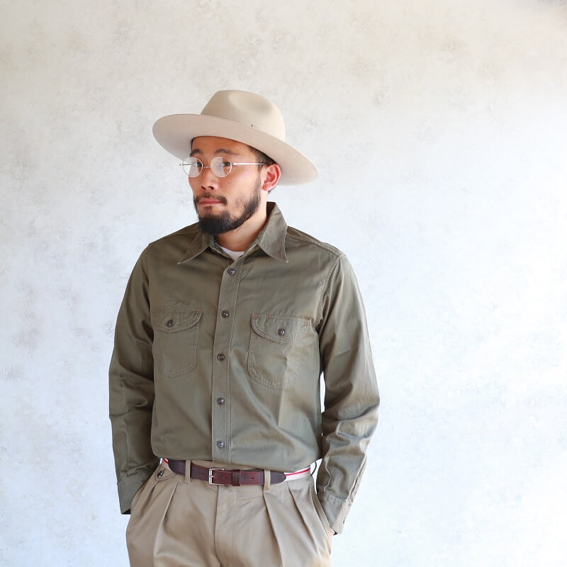 Buzz Rickson's バズリクソンズ HERRINGBONE WORK SHIRT ヘリンボーン ワークシャツ