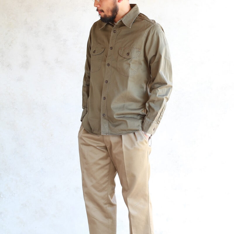 Buzz Rickson's バズリクソンズ HERRINGBONE WORK SHIRT ヘリンボーン ワークシャツ