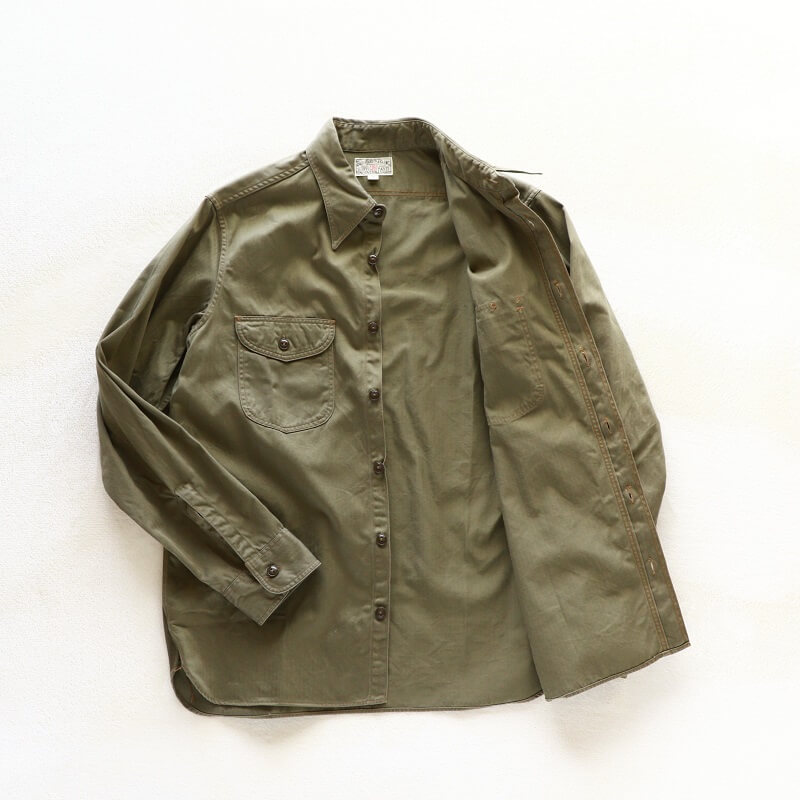 Buzz Rickson's バズリクソンズ HERRINGBONE WORK SHIRT ヘリンボーン ワークシャツ