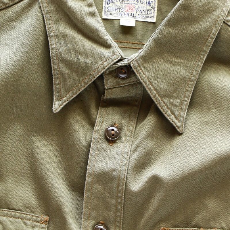 Buzz Rickson's バズリクソンズ HERRINGBONE WORK SHIRT ヘリンボーン ワークシャツ