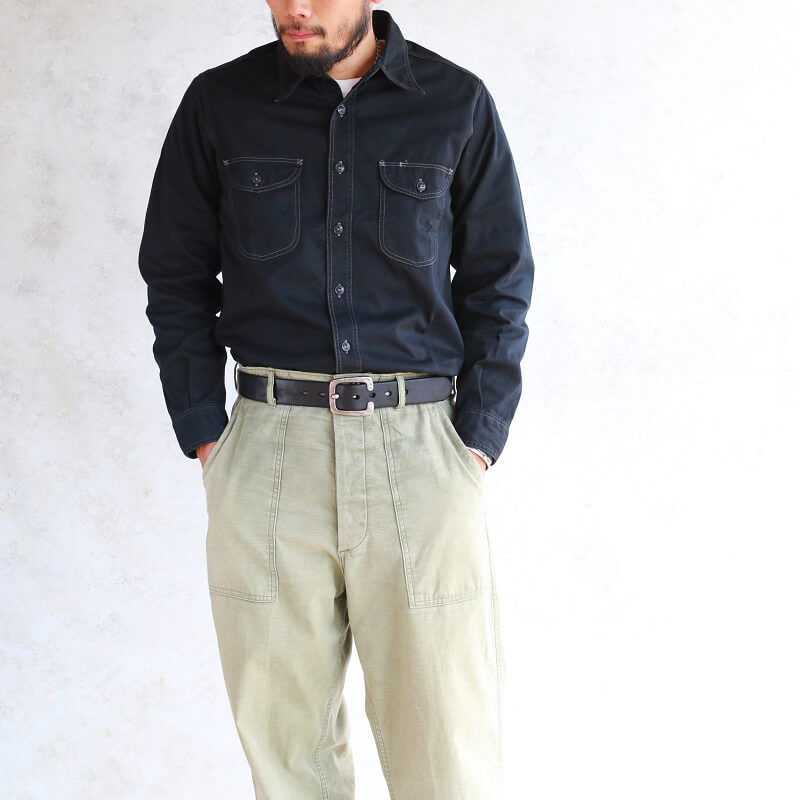 Buzz Rickson's バズリクソンズ HERRINGBONE WORK SHIRT ヘリンボーン ワークシャツ