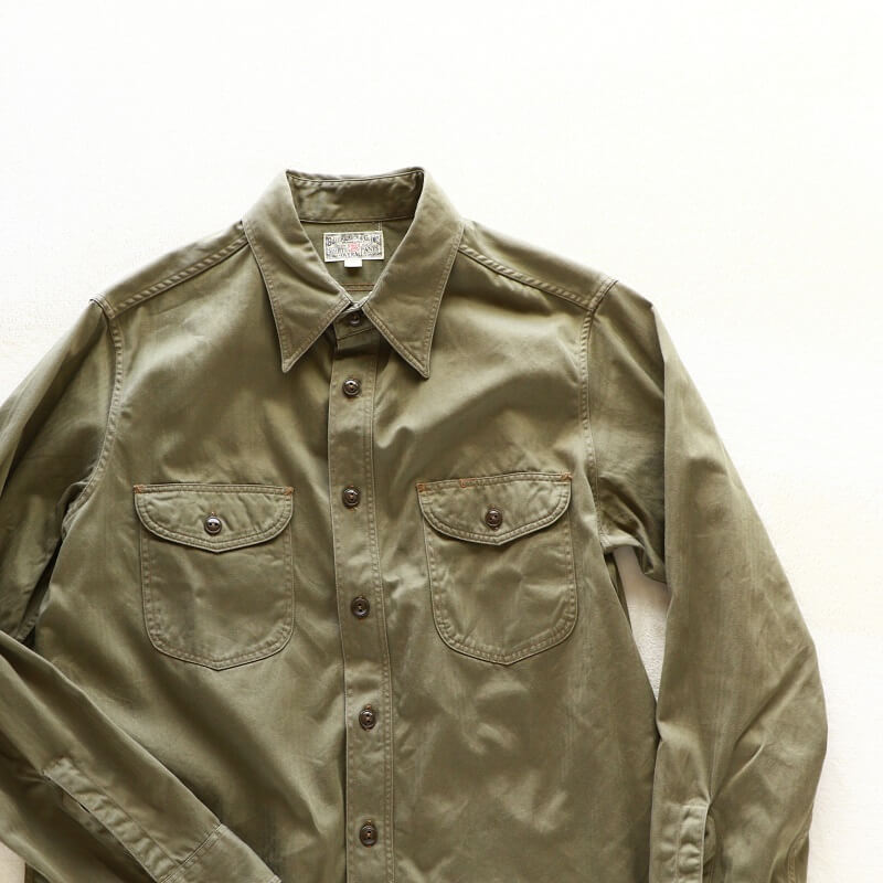 Buzz Rickson's バズリクソンズ HERRINGBONE WORK SHIRT ヘリンボーン ワークシャツ