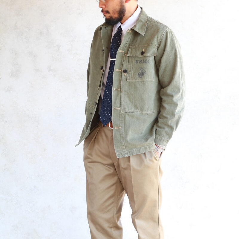 Buzz Rickson's バズリクソンズ HERRINGBONE U.S. MARINE COOP JACKET ヘリンボーンツイル USMC ジャケット