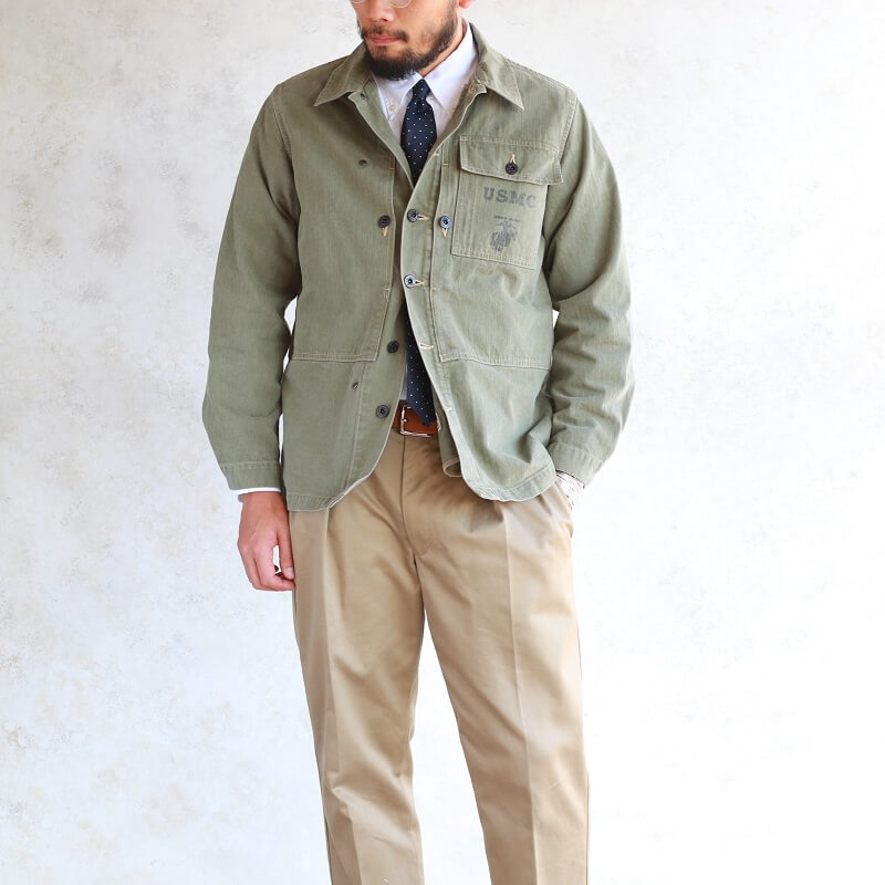 Buzz Rickson's バズリクソンズ HERRINGBONE U.S. MARINE COOP JACKET ヘリンボーンツイル USMC ジャケット