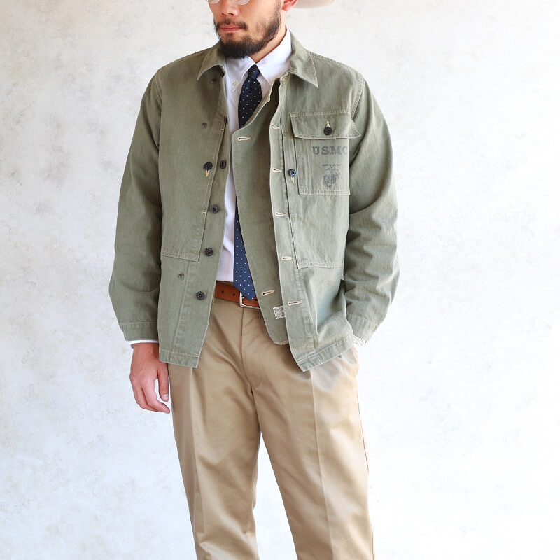 Buzz Rickson's バズリクソンズ HERRINGBONE U.S. MARINE COOP JACKET ヘリンボーンツイル USMC ジャケット