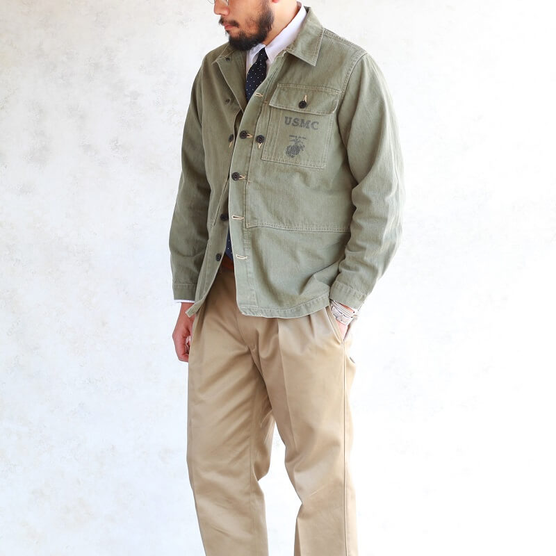 Buzz Rickson's バズリクソンズ HERRINGBONE U.S. MARINE COOP JACKET ヘリンボーンツイル USMC ジャケット