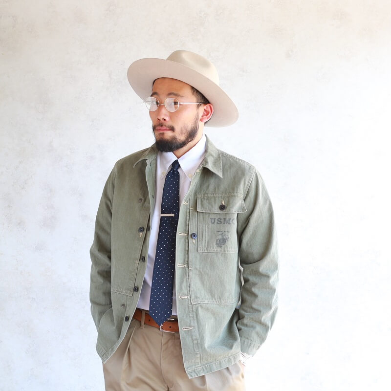 Buzz Rickson's バズリクソンズ HERRINGBONE U.S. MARINE COOP JACKET ヘリンボーンツイル USMC ジャケット