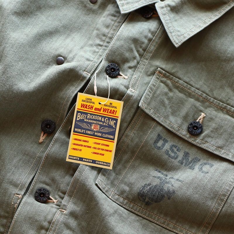 Buzz Rickson's バズリクソンズ HERRINGBONE U.S. MARINE COOP JACKET ヘリンボーンツイル USMC ジャケット