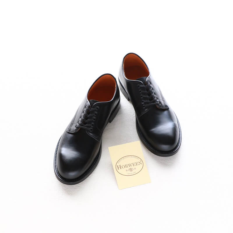 WHEEL ROBE ウィールローブ PLAIN TOE DERBY Last #1228 プレーントゥダービー BLACK