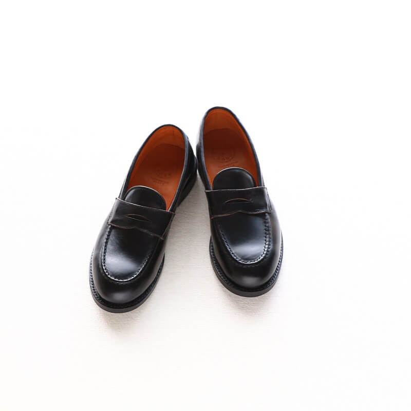 WHEEL ROBE ウィールローブ HEAVY STITCHING LOAFER Last #1228 ヘビーステッチングローファー BLACK