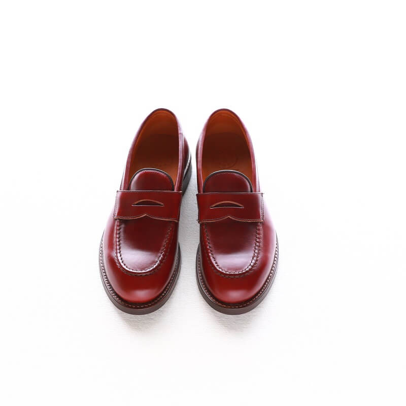 WHEEL ROBE ウィールローブ HEAVY STITCHING LOAFER Last #1228 ヘビーステッチングローファー BURGUNDY