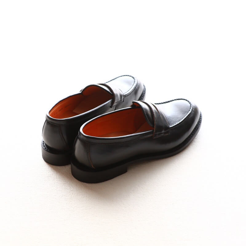 WHEEL ROBE ウィールローブ HEAVY STITCHING LOAFER Last #1228 ヘビーステッチングローファー BLACK