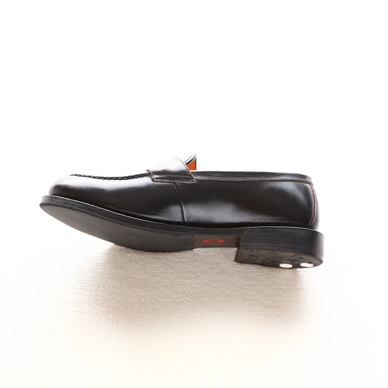 WHEEL ROBE ウィールローブ HEAVY STITCHING LOAFER Last #1228 ヘビーステッチングローファー BLACK