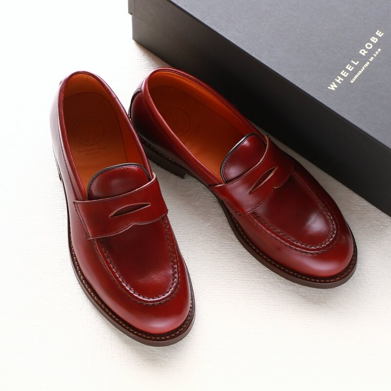 WHEEL ROBE ウィールローブ HEAVY STITCHING LOAFER Last #1228 ヘビーステッチングローファー BURGUNDY