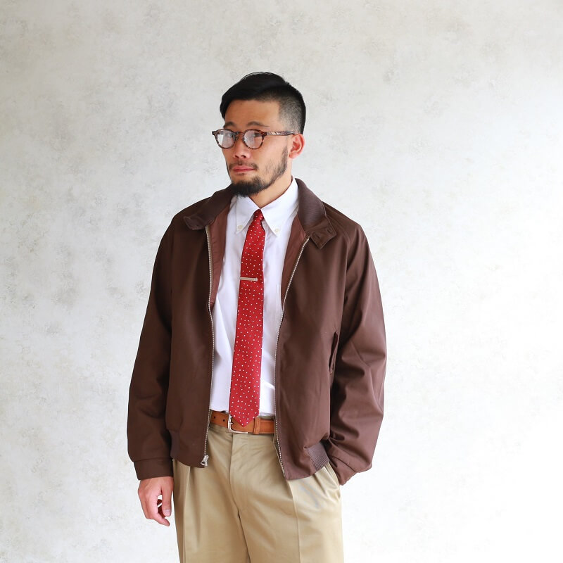 WORKERS ワーカーズ Silk Tie シルクタイ Burgundy Star Dot