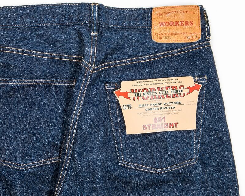 WORKERS ワーカーズ Lot 801 Straight Jeans ストレートジーンズ